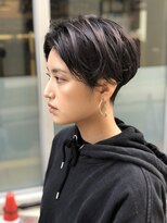 ヴィレッタ(VIRETTA)&nbsp;ダークパープル×刈り上げショート『丸みショート』