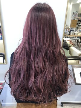 ブティック(boutique) 「お客様施術後フォト」ピンクカラー ロングスタイル