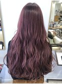 「お客様施術後フォト」ピンクカラー ロングスタイル