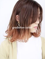 スパ ヘアーデザイン(SPA hair design) グラデーションのオレンジュカラー