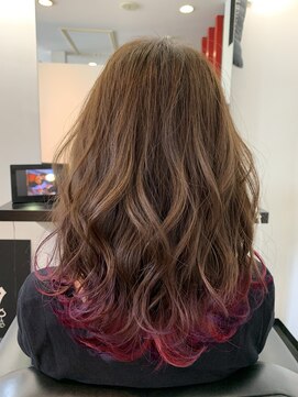 メビウス(Mebius) グラデーションカット+インナーカラー