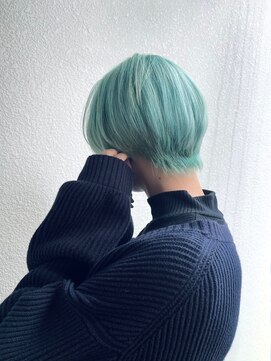 ブロッサム 池袋店(Blossom) ミントベージュグリーンカラーブリーチダブルカラー池袋髪質改善