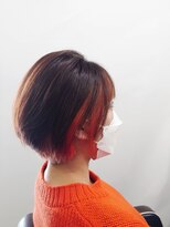 アフレッシュヘアー(afresh hair)&nbsp;オレンジインナーカラー＆フェイスフレーミング