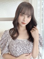 ランド 原宿表参道(LAND)&nbsp;ショコラアッシュ/ヘルシースタイル/ふんわりカール/前髪カット