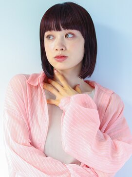 ガリカ 蔵前(Gallica) ワイドバングx切りっぱなしボブ/内巻きボブ