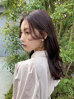 ガーランド (Garland) 大人かわいい長めシースルー前髪/こっくりショコラブラウン