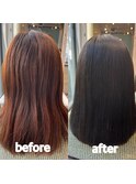縮毛矯正×カラー×カット