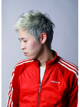 フルショウ 栄店(FURUSHO) ハイトーンカラースパイキーベリーショートホワイトブロンド