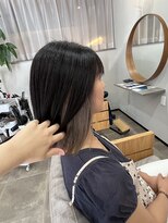 トラッド(TRAD) 切りっぱなし×シルバーインナーカラー
