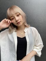 ロンドプランタン 恵比寿(Lond Printemps) 【Lond佐野】ボブルフ 黒髪ネビージュ小顔ワンレンショート