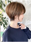 ショートヘア/ショート/くびれショート/30代40代50代/表参道
