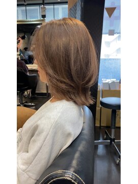 ヘア フラッグ 西葛西店(hair flag) 【透明感ベージュ】レイヤーボブ