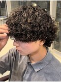 心斎橋プードルパーマスパイラルパーマフェードツイスパメンズ●