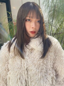 ノラギンザユー(NORA GINZA/U) 顔まわりカットレイヤーカット顔まわりレイヤー透明感カラー