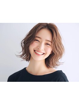 【三萩野美容室・駐車場あり】次の来店まで白髪の浮かない施術で明るく染めることもできるのが人気の秘密☆