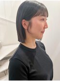 ぱつっとボブ