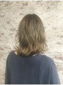 ルーズウェーブ×ハイトーン×マロンベージュ