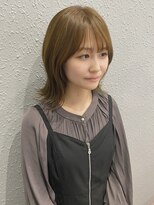 ノールート(No√)&nbsp;結べる×巻ける！切りっぱなしミディアム/オリーブベージュ/大須