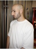 BURGツーブロックニュアンスパーマショート刈り上げフェザー