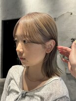 ガーデントウキョウ(GARDEN Tokyo)&nbsp;ミディアムヘア/ダブルカラー/ミルクティーベージュ