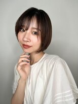 モッズヘア 上尾西口店(mod's hair) 透け感斜めバングミニボブマッシュショートp1上尾20代30代40代