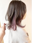 【morio原宿】インナーカラーウルフニュアンスパープルヘア