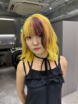 ロテ 名古屋 名駅店(Lote.) ミディアムヘア/デザインカラー/フェイスフレーミング/名古屋