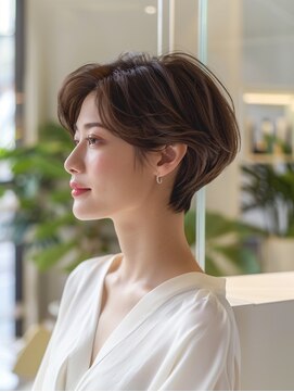 アイコニックナゴヤ(AIconic nagoya) 乾かすだけでボリューム◎大人ショートボブ