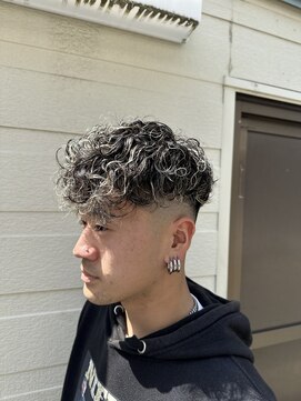 MEN’S HAIR/波巻ツイストスパイラル/フェザーパーマ/船橋