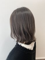 ネオリーブシェリエ 浅草店(Neolive cherie)&nbsp;グレージュカラー/ミディ/外ハネ