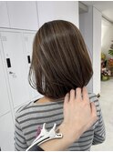 白髪ぼかしハイライト