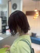 ホワイトストーン WHITE STONE 暗めカラー濡れ感ダークボブ