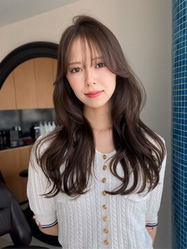 エアー 青山(AIR) 韓国ワンホンレイヤーヨシンモリ透明感ブリーチなしカラー