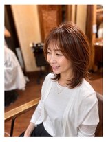 スリル ヘア アンド ネイル デザイン 恵比寿店(sulir hair and nail design)&nbsp;大人美人レイヤー×くびれミディ