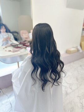 ガルボ ヘアー(garbo hair) 高知プルエクステ黒髪でも艶のあるロングヘアー
