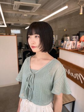 メルシー 福岡天神店(Merci) 顔周りレイヤーボブ☆Ayumi ボブ/髪質改善/美髪矯正/福岡