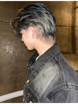 イエナ 渋谷(IENA)&nbsp;ヘーゼルマッシュウルフ流しバングツートンカラーケアブリーチ