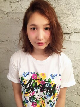 フローレント(florent) 「ラフなパーマヘア」カジュアル鎖骨ムーブスタイル