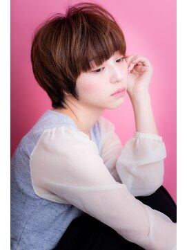 エルデ ナインズ ヘアー スタンド 川口店(elde 9's HAIR STAND) 29ワイドバング&モーブカラーのワンサイドくびれミディ風ヘア