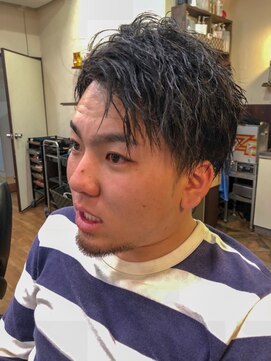 ヘアー クリエイト 縁(Hair Create en) 束感ソフトツイスト サイドパートアレンジ