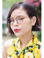 ソラ(sora) メガネが似合う切りっぱなし系ボブ