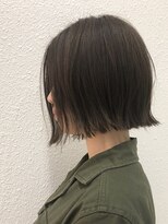 スティル ヘアアンドアイラッシュ(STILL hair&eyelash) 【STILLが叶える…】切りっぱなしボブ☆シルキーベージュ