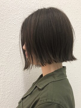 スティル ヘアアンドアイラッシュ(STILL hair&eyelash) 【STILLが叶える…】切りっぱなしボブ☆シルキーベージュ