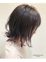 モアナ バイ ヘッドライト 武蔵小杉店(Moana by HEADLIGHT)&nbsp;外ハネボブ☆裾カラーピンク