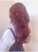 ウルフスタイルのピンクパープルカラー