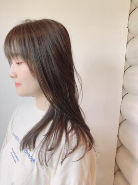 クレエ ヘアー デザイン(creer hair design) ロングレイヤーハッシュカット20代30代40代チョコレートブラウン