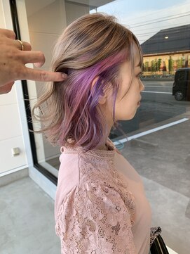 ナンバー(number+) 20代30代大人かわいいインナカラーオーロライヤリングカラー