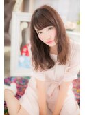 甘ふわ！大人かわいいチェリーブラウンランダムパーマc1