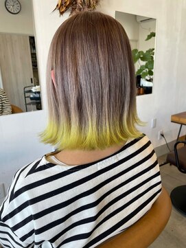 チルハウス(Chill-hus) ハイトーンジンジャー×イエロー裾カラー×セクションカラー