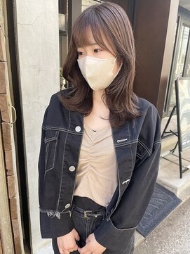 コフィー バイ メルト 吉祥寺(cofy by melt) 【松本咲花】韓国風くびれヘアブリーチなしチョコレートベージュ